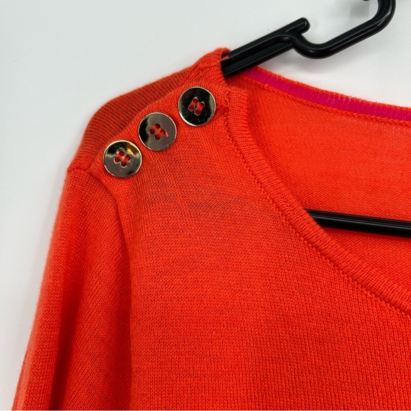 NWT Gretchen Scott Polly Pocket Orange Sweater Size Medium - Picture 5 of 8
